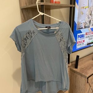 Small Blue Rue21 has designs that are see through